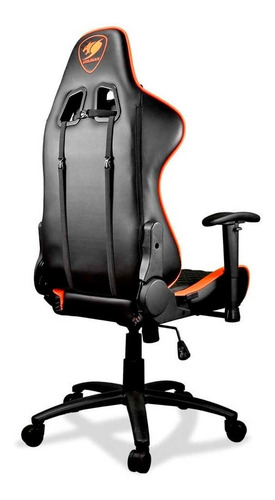 Imagen 4 de 8 de Silla Gamer Cougar One Negro/naranja One Reclinable