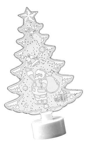 6 Luces Coloridas De Decoración Navideña, Árbol De