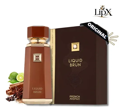 Perfume Arabe Liquid Brun Masculino French Avenue 100ml lipx