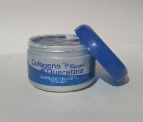 Matizador En Crema Azul Colágeno+queratina Belcapel