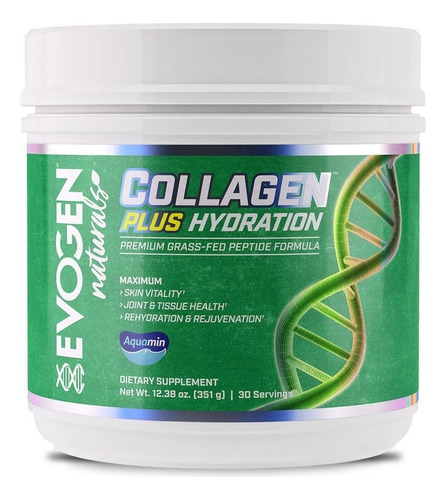 Evogen Collagen 30 Serv Colageno Hidrolizado Con Hidratacion Sabor Sin Sabor