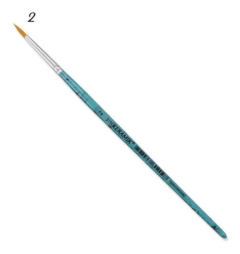 Imagem 2 de 4 de Kit Pincel Redondo Para Aquarela Keramik 311 - 3 Tamanhos