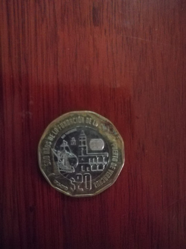 Moneda De 500 Años Del Puerto De Veracruz.