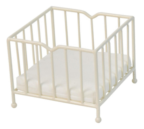 1/12 Scale Baby Bed Scenery Supplies Handmade Mini Model