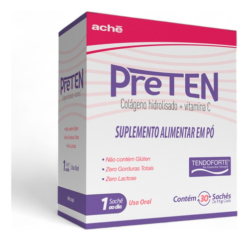 Preten - 30 Sachês - Colágeno Hidrolisado + Vitamina C