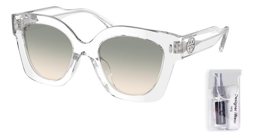 Tory Burch Ty7201u C 49mm Gafas De Sol Cuadradas Gris Claro