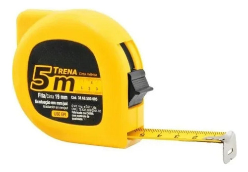 Fita Métrica 5m Presente Avô Profissional Trava Aço Inox