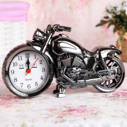 Veemoon Reloj Despertador De Motocicleta Reloj De Tiempo De 