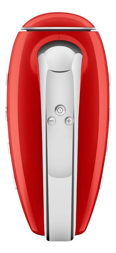 Smeg Red 50s Retro Electric Hand Mequer Con Un Juego De Bati
