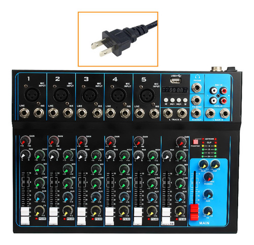 Mezclador De Audio De 7 Canales Consola Mezcladora Para