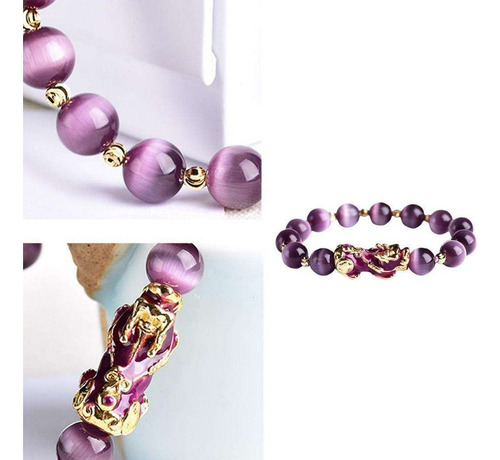 A 2 X Feng Shui Chapado En Pi Xiu Pulseras Mujeres Hombres