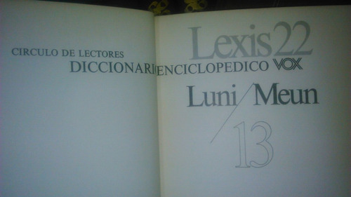 Imagen 3 de 3 de Lexis 22 Diccionario Enciclopedico Vox Varios Tomos