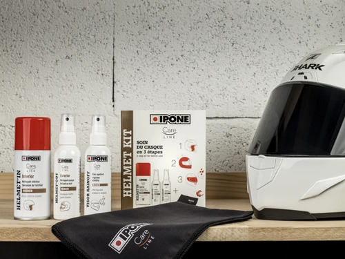 Imagen 4 de 10 de Kit Ipone Helmet Ipone Limpia Casco Interior Exterior Visor