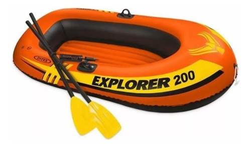 Inflable Remolcable Lancha Intex 58331 Color Naranja