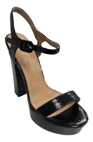 Sandalia Lady Stork Noche Fiesta Mujer Taco 13 Cm Plataforma