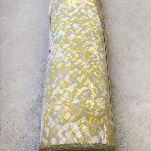 Imagen 1 de 4 de Rollo De Tapiz Color Amarillo-gris (1 Pza)