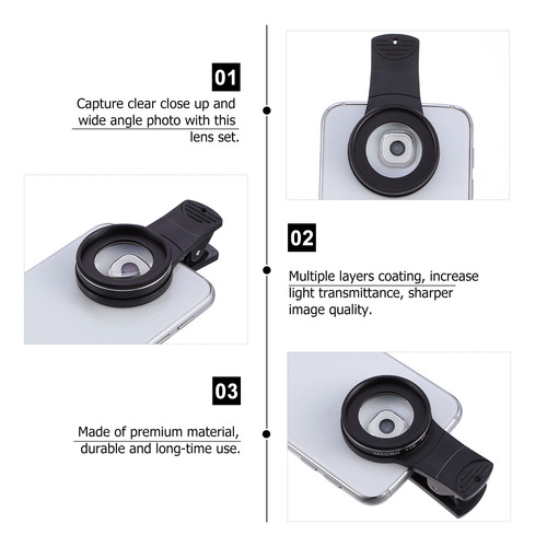 Lente De Cámara De Teléfono 4k De Alta Definición De 37 Mm,
