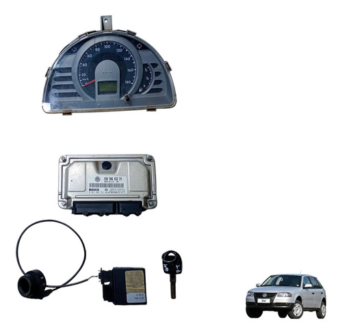 Kit Code Módulo Injeção Vw Gol G4 1.0 Power 2004a2008