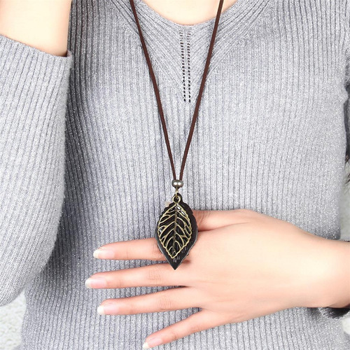2 Collar Con Colgante Retro Para Mujer, Cadena De Cuerda