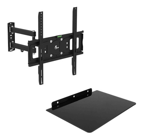 Imagen 1 de 5 de Soporte Para Tv Articulado Hasta 55 + Sop Canalera