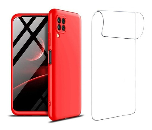 Carcasa Para Huawei P40 Lite Antigolpe Gkk + Lamina Hidrogel Color Rojo