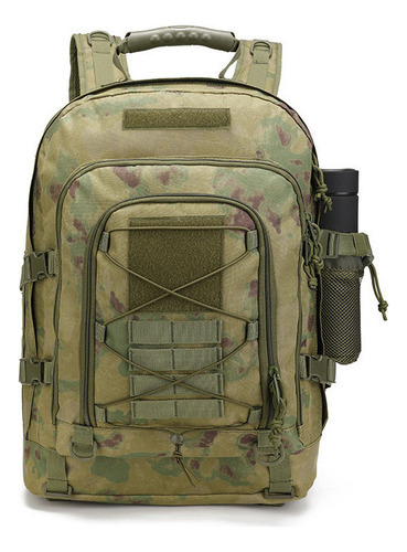 Mochila Táctica, Expandible, 39-60 L Color Green Ruins