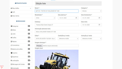 Script Php - Site De Leilão De Automoveis/carros