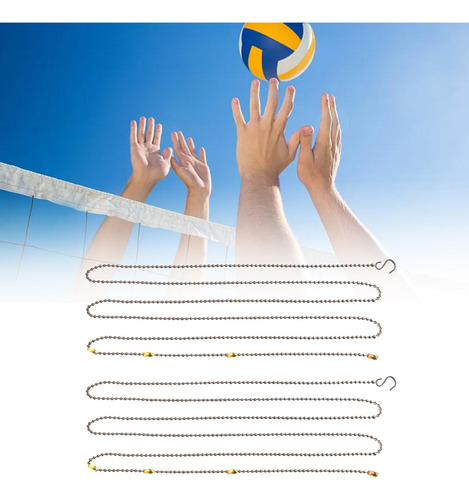 3 Cadena De Altura De Red De Voleibol De Metal Para