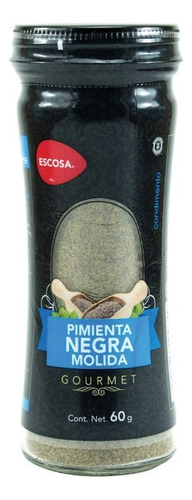 Pimienta Negra Molida Escosa 60 Gr