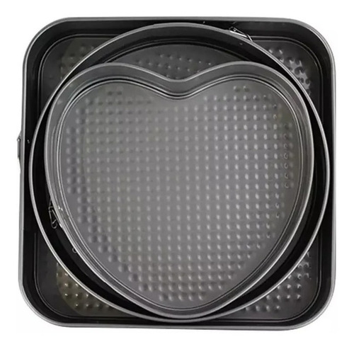 Set De Moldes Antiadherente Desmontable En 3 Formas