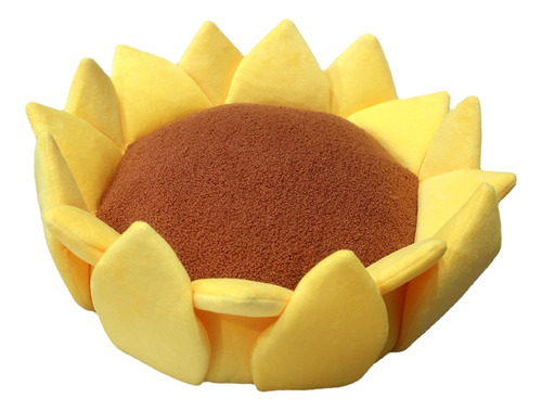 Almofada De Meditação Para Cadeira, Redonda, Amarelo 40cm