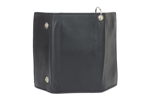 Billetera Triple Para Hombre Montauk Leather Club, Con
