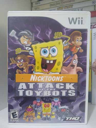 Juego Para Nintendo Wii Bob Esponja Attack Of The Toybots