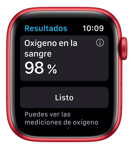 Imagen 3 de 8 de Apple Watch Series 6 (GPS) - Caja de aluminio (PRODUCT)RED de 44 mm - Correa deportiva (PRODUCT)RED