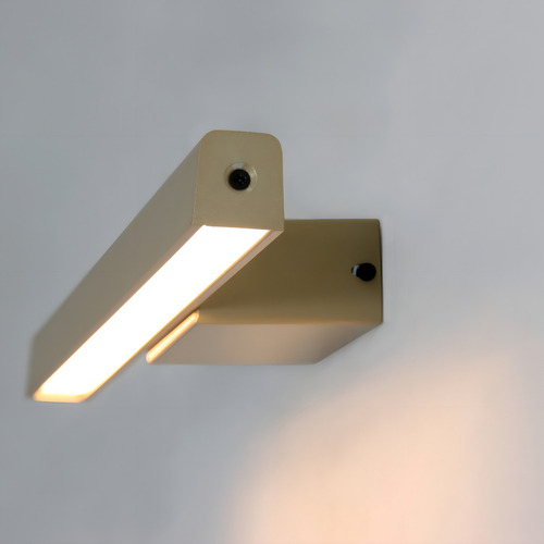Luminária / Arandela De Iluminar Quadro Espelho Led Alx0042 Cor Champanhe Led 3000k