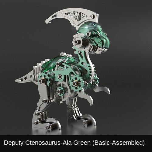 Metal Mechanical Dinosaur Diy Assembled Model Ornaments