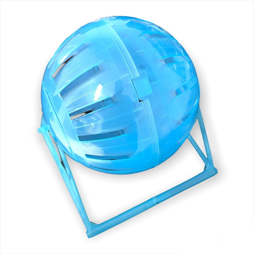 Imagen 5 de 6 de Esfera Pelota Plastica Hamster Erizos Cobayos 18cm + Base