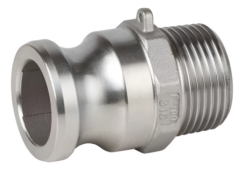 Acople Tipo F 1 25mm En Acero Inoxidable.