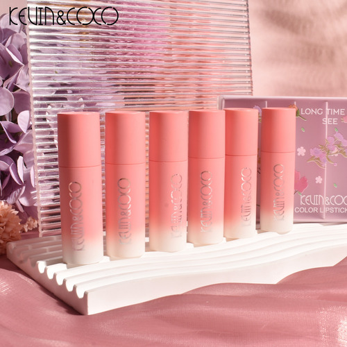 Set De Labiales Kevin & Coco, 6 Labiales Tonos Variados Surtido