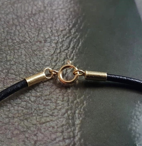 Imagem 6 de 6 de Pedras - Pulseira Unissex Couro, Fecho Ouro 18 Cód183p76