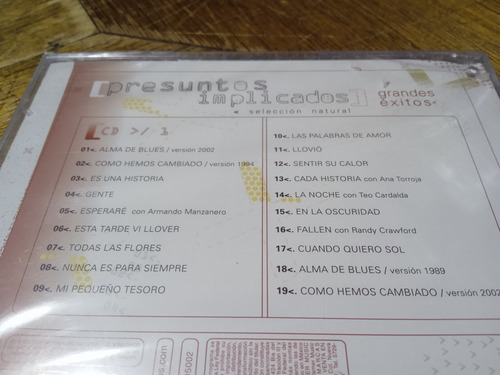 Cd Presuntos Implicados Grandes Éxitos Nuevo