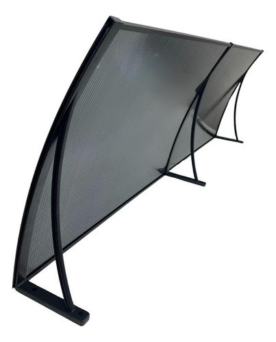 Toldo Policarbonato P/área Externa 75cm X 120m Preto Fumê