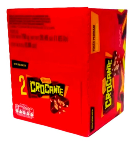 Chocolate Bombom Crocante Garoto - 1 Caixa