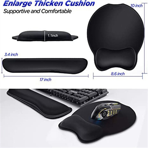 Reposamuñecas Mouse Alfombrilla Teclado Muñecacomputador