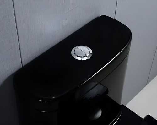 Sanitario Wc One Piece Joytek Descarga A Piso 30 Cm Negro