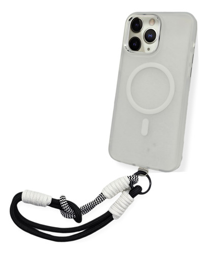 Funda Para Iphone 14 Pro Max Envio+mica+correa Gb09 Negro