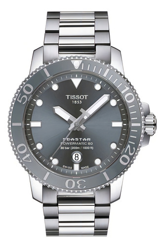 Reloj Hombre Tissot Seastar 1000 Automatic Acero | Gris