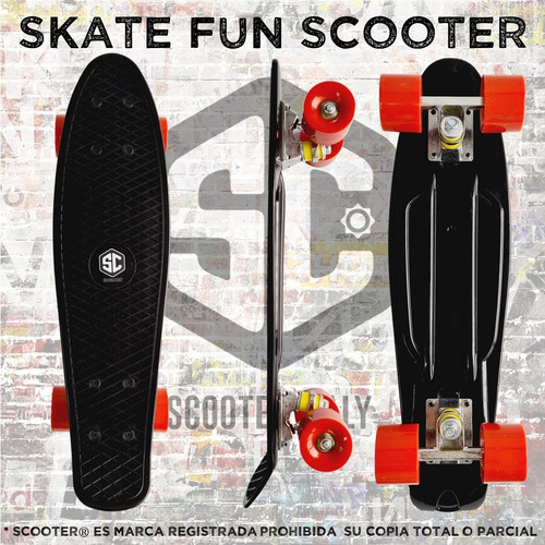 Imagen 2 de 10 de Skate Patineta Profesional Marca Scooter Fun Estilo Penny