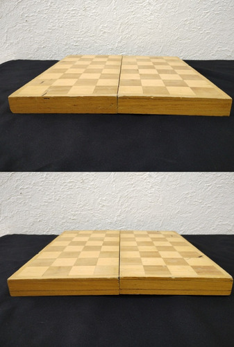 Ajedrez De Madera Completo Tablero Plegable De 35cm Usado (Usado)