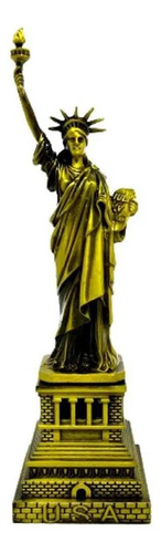 Estatua Da Liberdade Enfeite Miniatura Decoração Metal 25cm